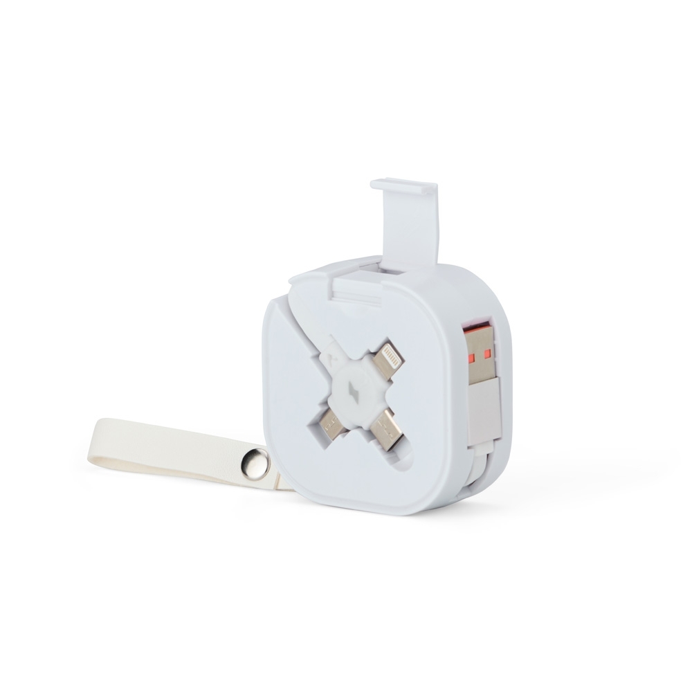 Cabo USB retrátil 3 em 1 - 18762