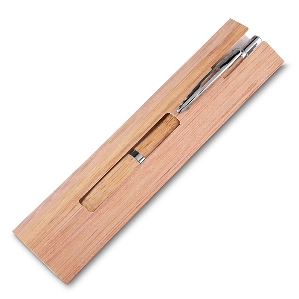 Caneta Ecológica de Bambu com Estojo - 14664