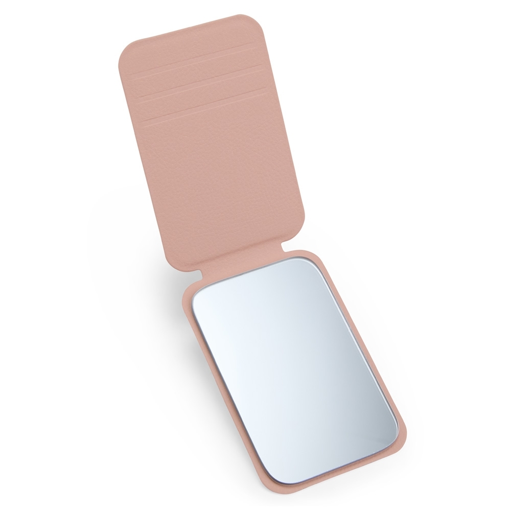 Espelho Couro Sintético Retangular de Bolso - 18920