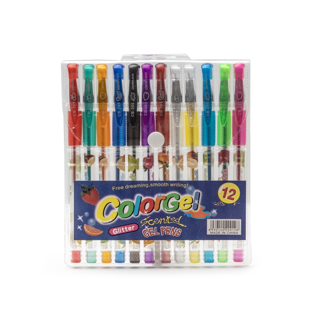 Kit Canetas Gel 12 cores - P$CB205-12