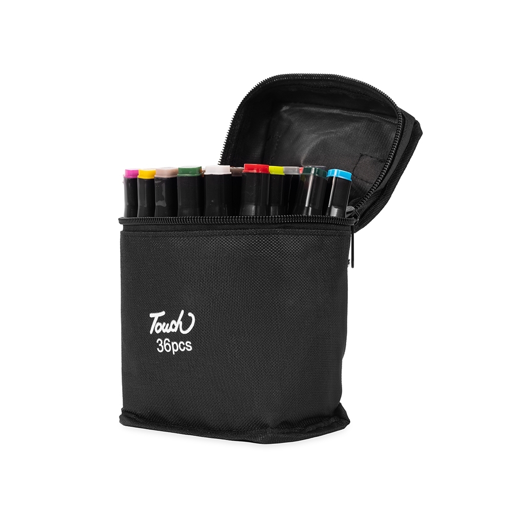 Kit Canetas Marcadoras Pontas Duplas 36 Cores - 08329-36