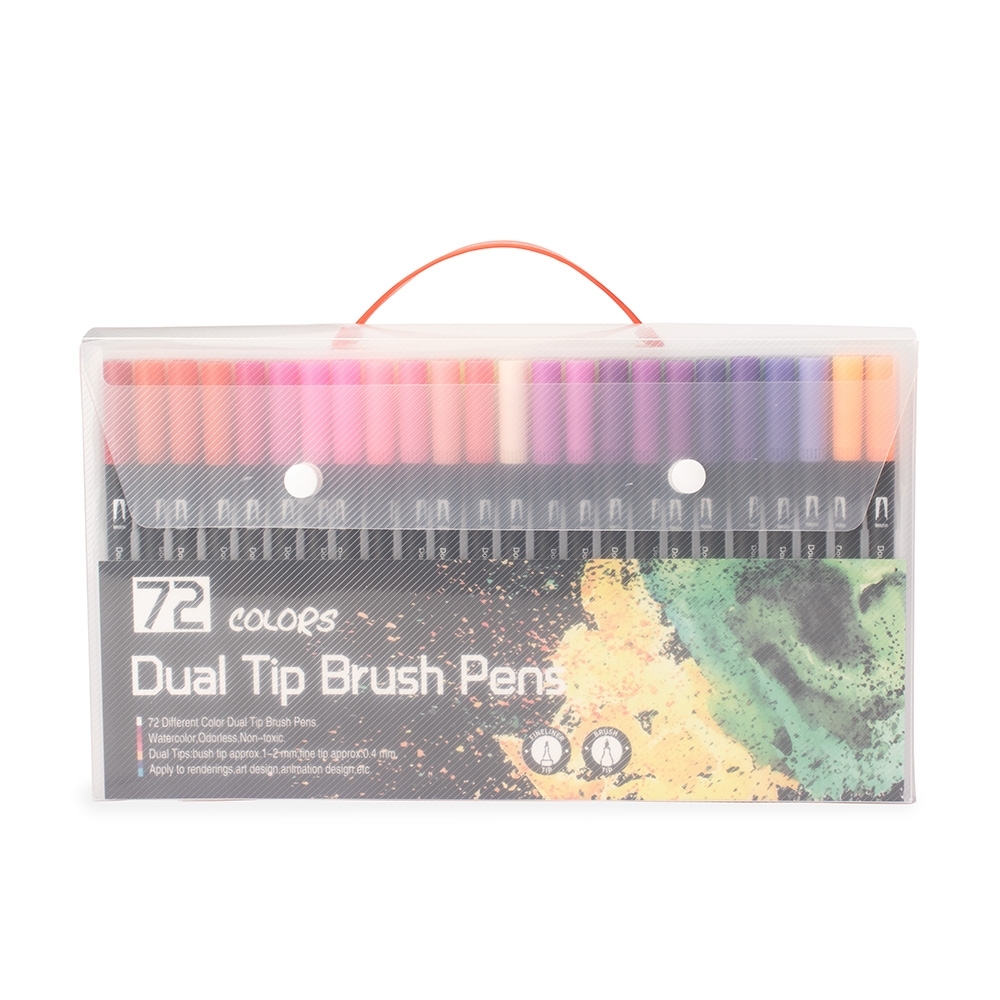 Kit Canetinhas Ponta Dupla 72 Cores - 08332B-72